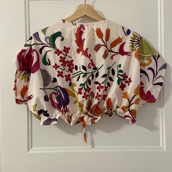Crop top flower print - Picture 3 of 3